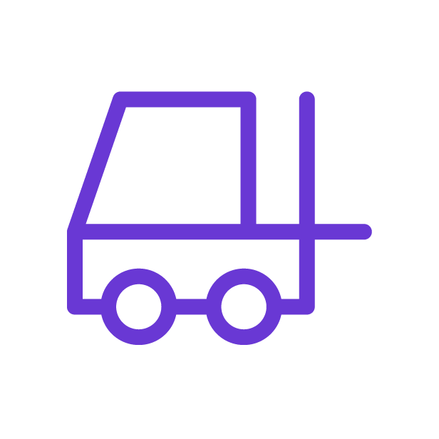 Forklift to represent warehouse and logistics recruitment