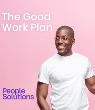 Happy man smiling and dancing